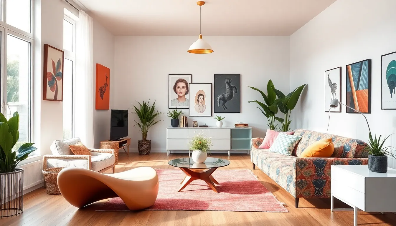 modern living space showcasing creative interior design.