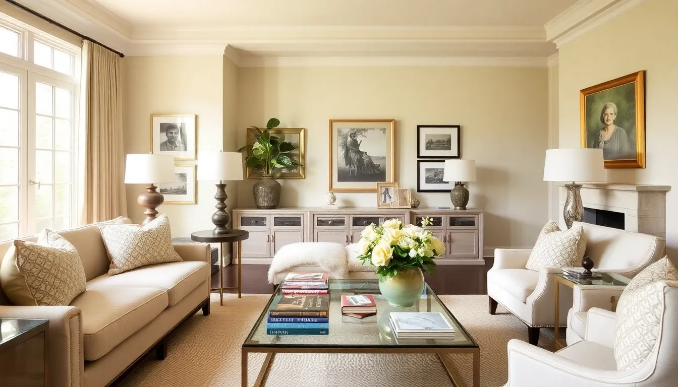 inviting living room inspired by Nancy Myers' design philosophy.